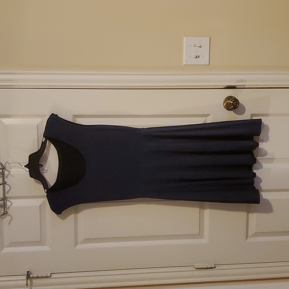 Betabrand reversible dress black and navy
